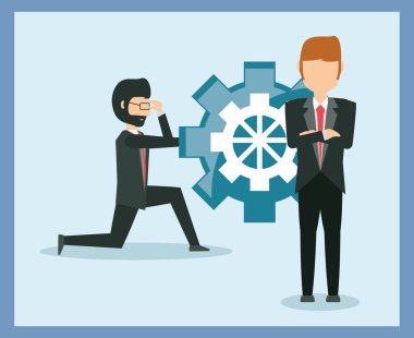 çizgi film işadamı tasarım