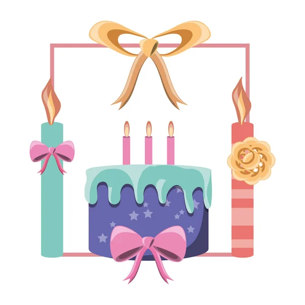 Feliz cumpleaños diseño — Vector de stock