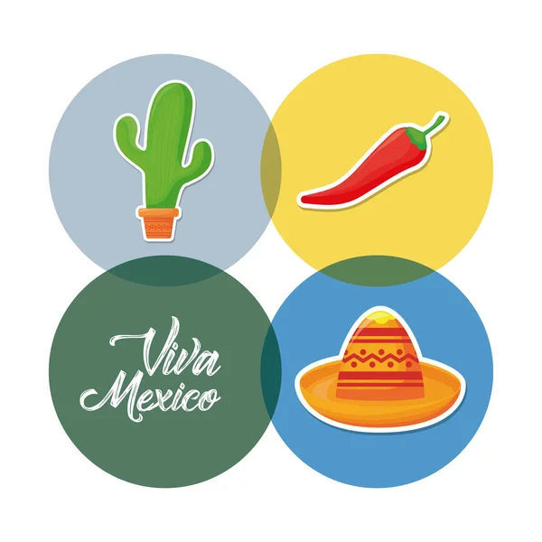 Viva Mexico Design — Stockvektor