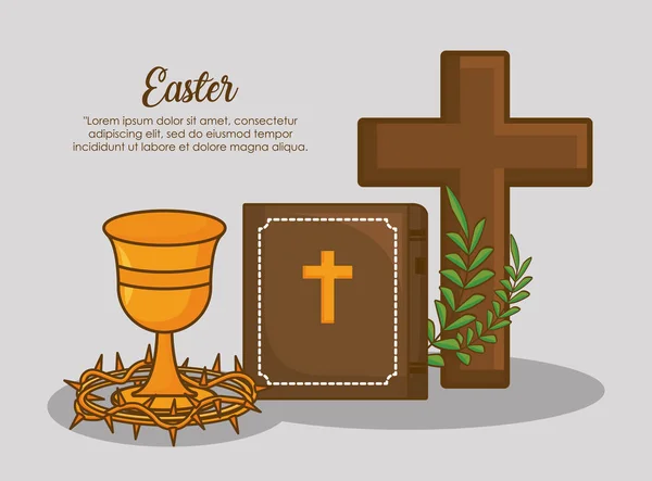 Diseño de celebración de Pascua — Vector de stock