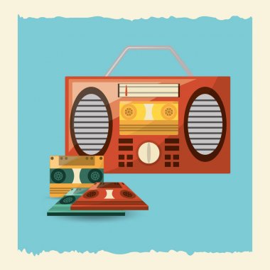 Retro müzik tasarım