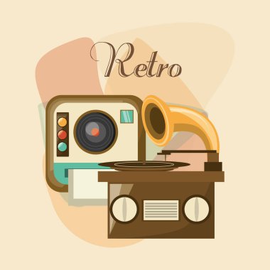 Retro müzik tasarım