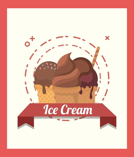 Σχεδιασμός παγωτού — Διανυσματικό Αρχείο