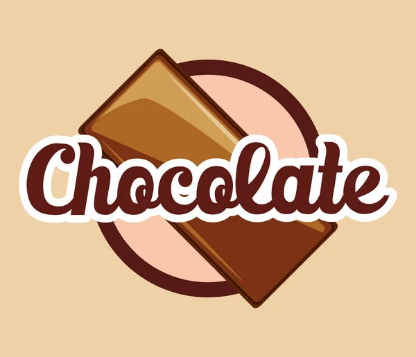 Design barra di cioccolato — Vettoriale Stock