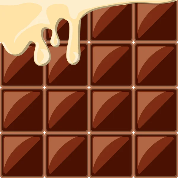 Diseño de barra de chocolate — Vector de stock