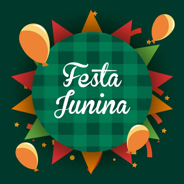 Festa Junina design — Vettoriale Stock