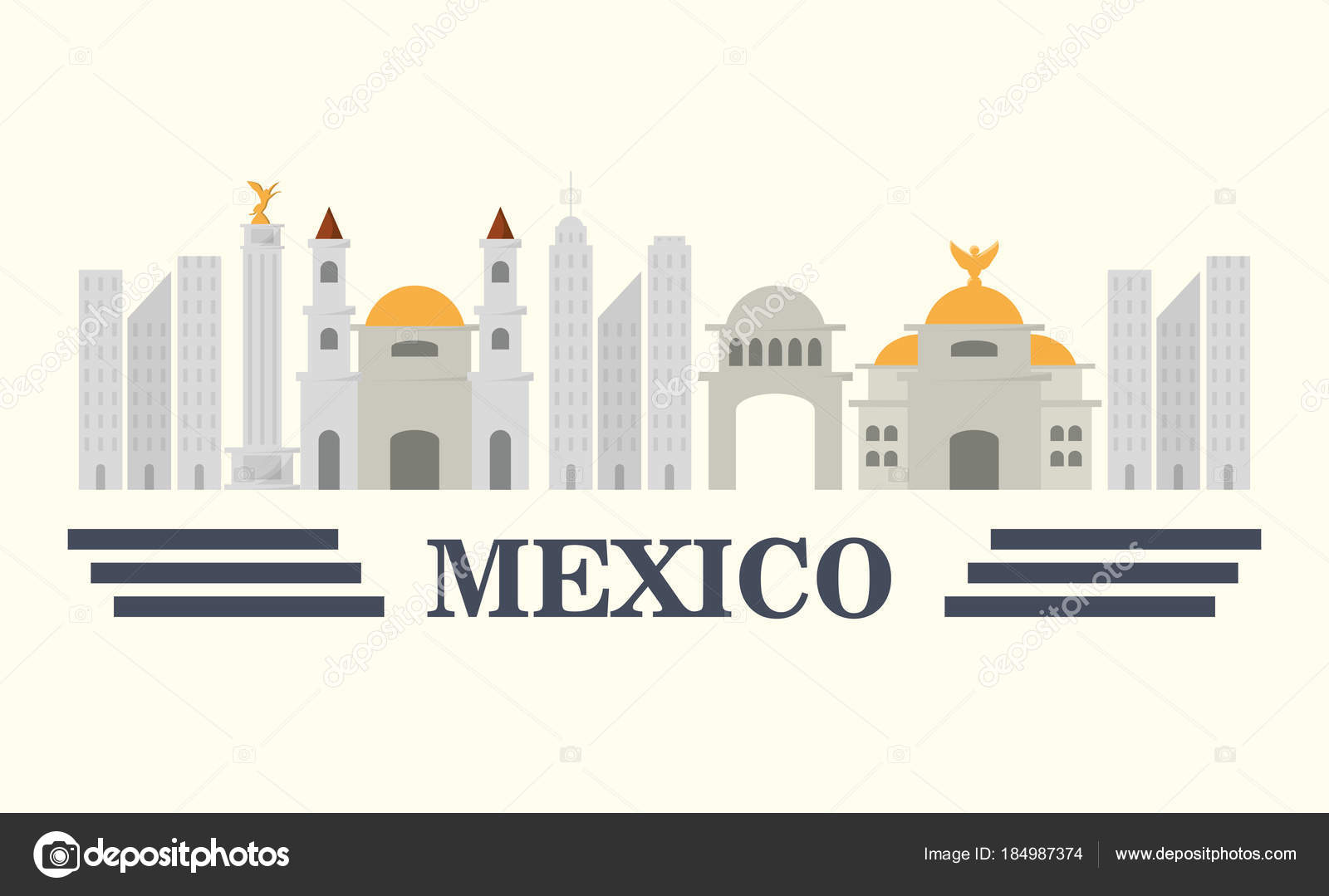 Mexico Concept Design Stock Vector C Djv 184987374