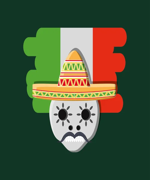 Konzeptentwurf für Mexiko — Stockvektor