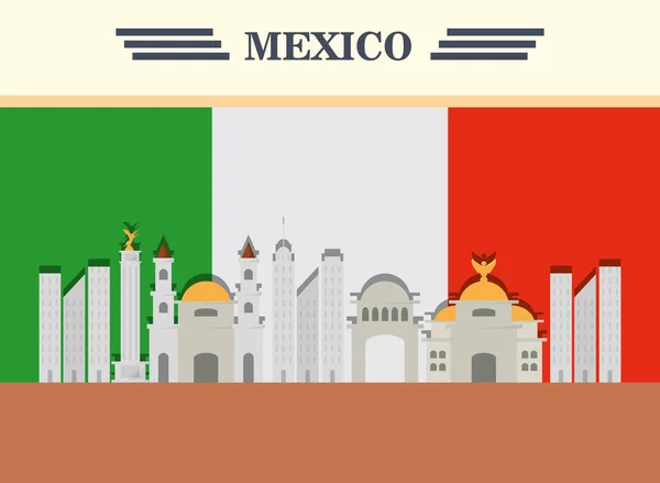 México concepto de diseño — Vector de stock