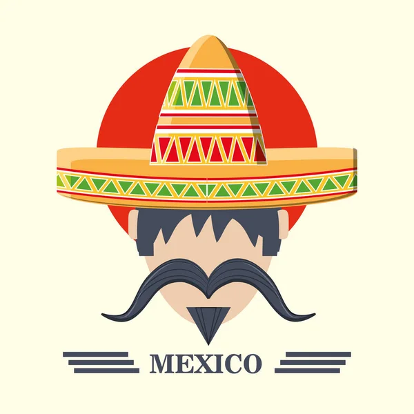 Mexico concept design — Stock Vector