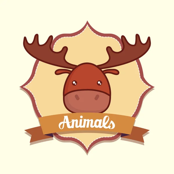 Design roztomilá zvířata — Stockový vektor