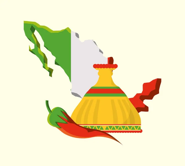 México conceito design —  Vetores de Stock