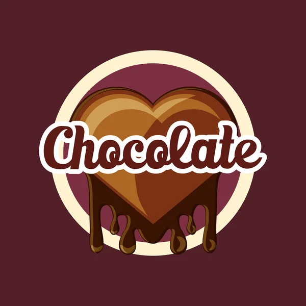 Projeto de doces de chocolate — Vetor de Stock