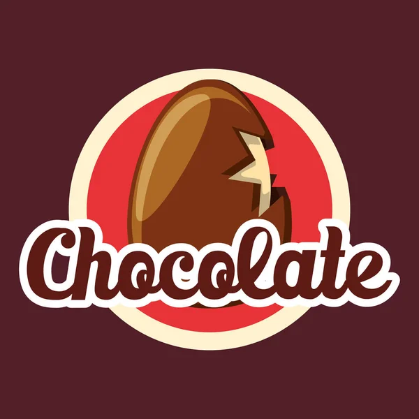 Conception de bonbons au chocolat — Image vectorielle