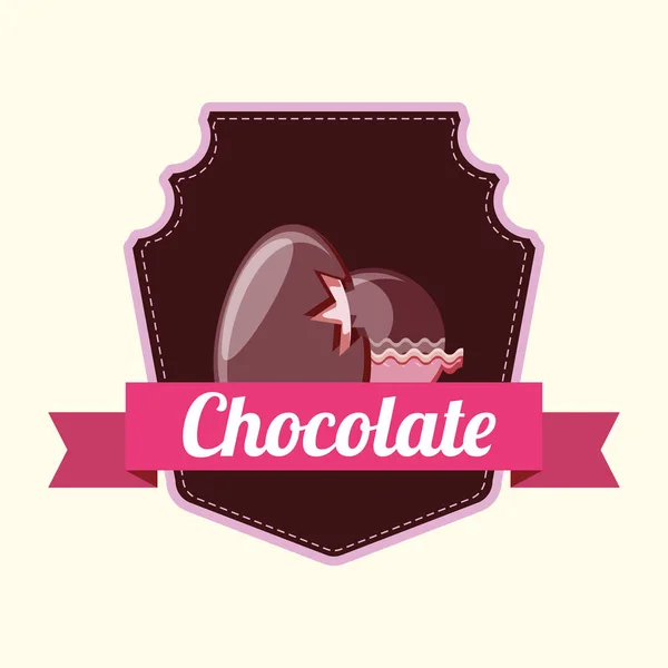 Conception de bonbons au chocolat — Image vectorielle