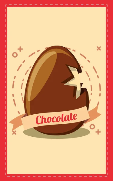 Conception de concept chocolat — Image vectorielle