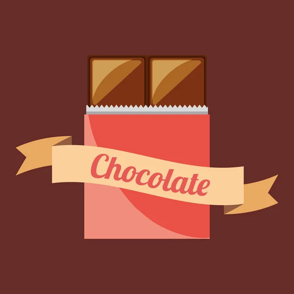 Конструкция шоколада — стоковый вектор