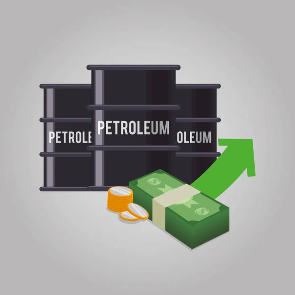 Industria petrolera y petrolera — Archivo Imágenes Vectoriales