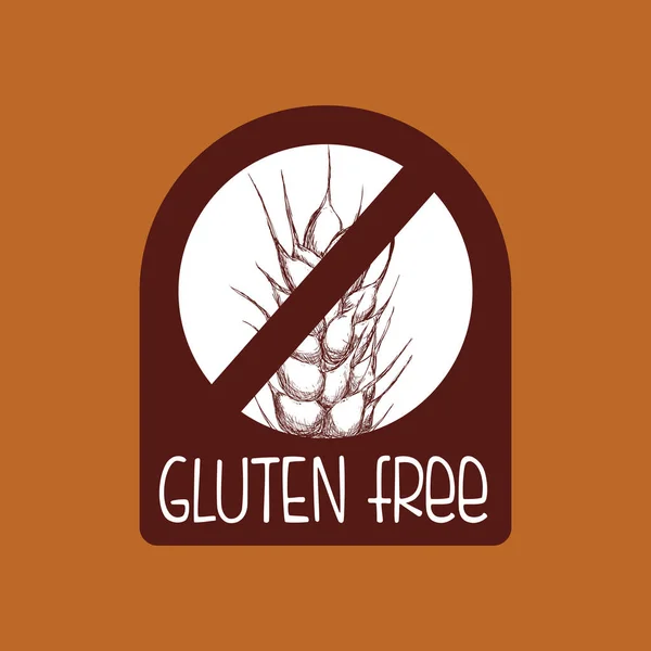 Etichetă fără gluten — Vector de stoc
