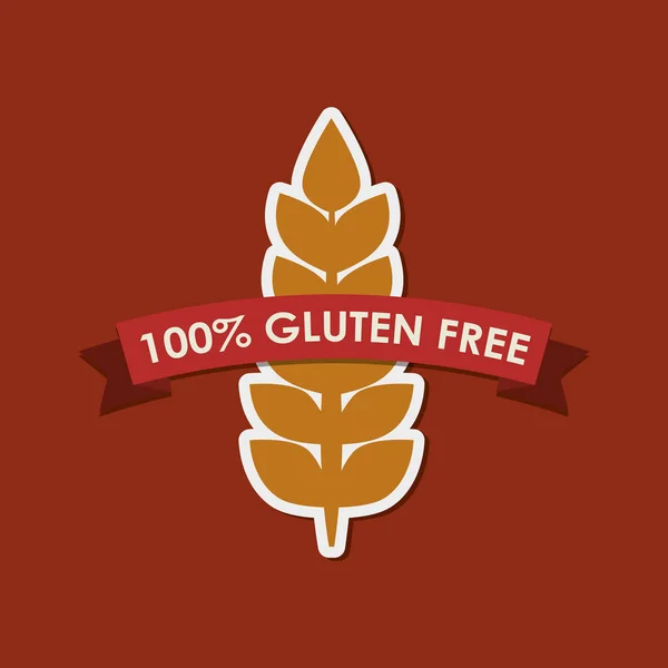 Gluten free label — Stock Vector