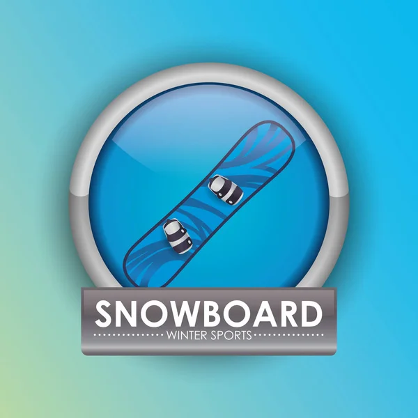 Snowboard y deportes de invierno — Archivo Imágenes Vectoriales