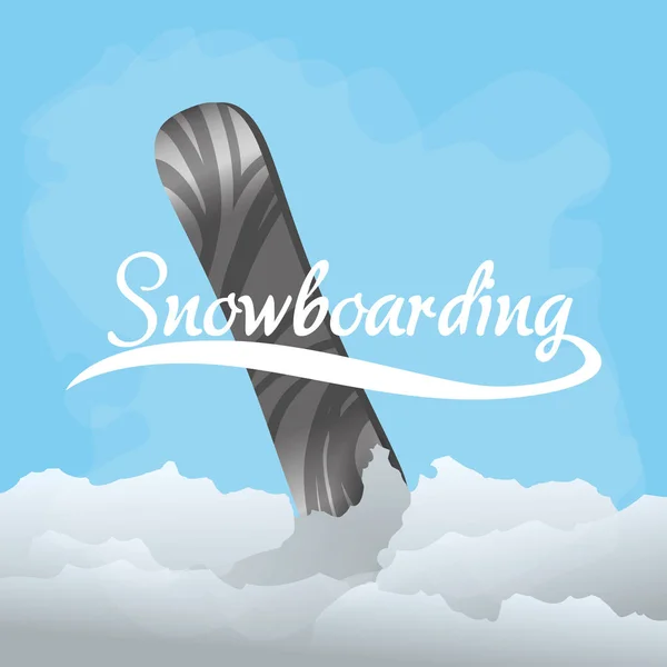 Snowboard y deportes de invierno — Archivo Imágenes Vectoriales
