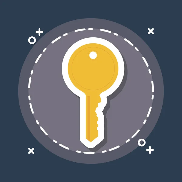 Key icon image — Stock Vector