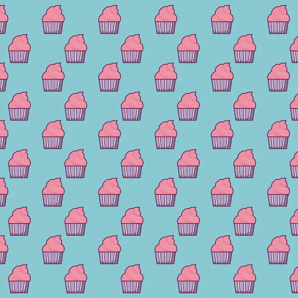 Muffins bakgrundsdesign — Stock vektor