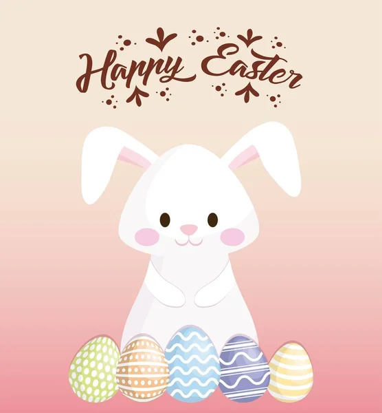 Conception de Pâques heureux — Image vectorielle