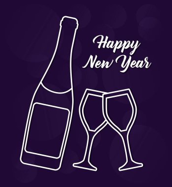 mutlu yeni yıl tasarım