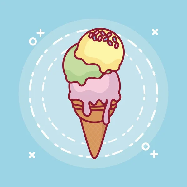 Design de sorvete —  Vetores de Stock