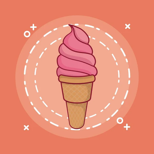 Ice cream design — Stock Vector