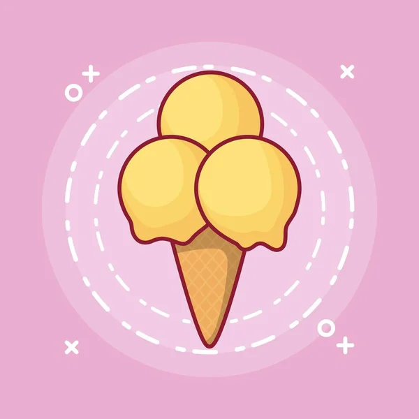 アイスクリーム デザイン — ストックベクタ