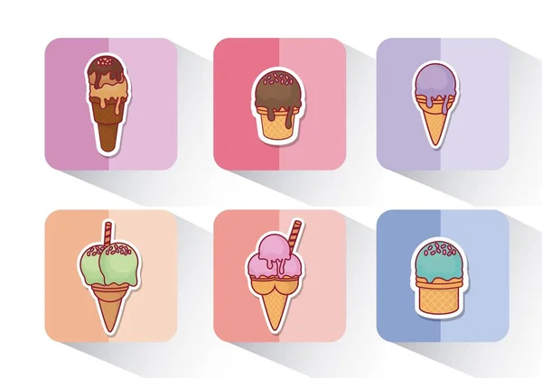 Diseño de helado — Archivo Imágenes Vectoriales