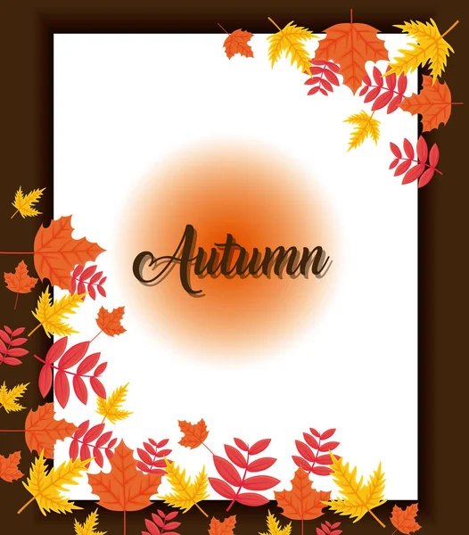 Autunno stagione design — Vettoriale Stock