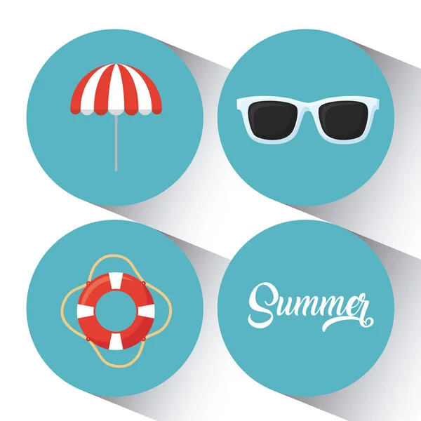 Summer season design — Stock Vector