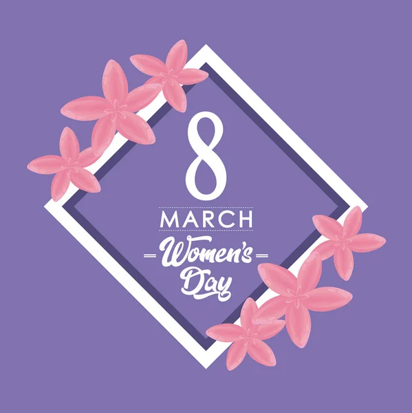 Womens day design — Stock Vector