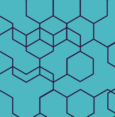 Turkuaz geometrik seamless modeli