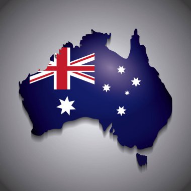 Happy Avustralya günü Avustralya Haritası