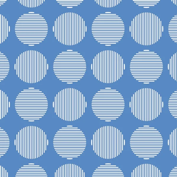 Motif géométrique bleu sans couture — Image vectorielle