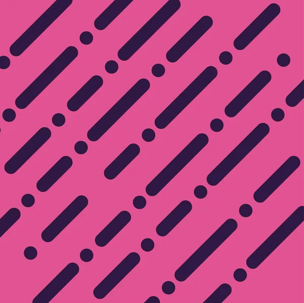 Diseño de patrón inconsútil geométrico rosa y negro — Vector de stock