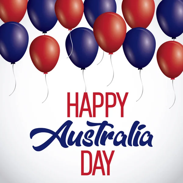 Fondo feliz Día de Australia — Vector de stock