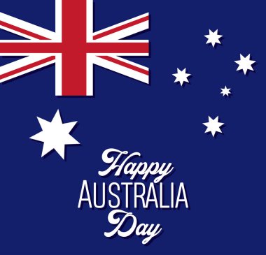Happy Avustralya günü arka plan 