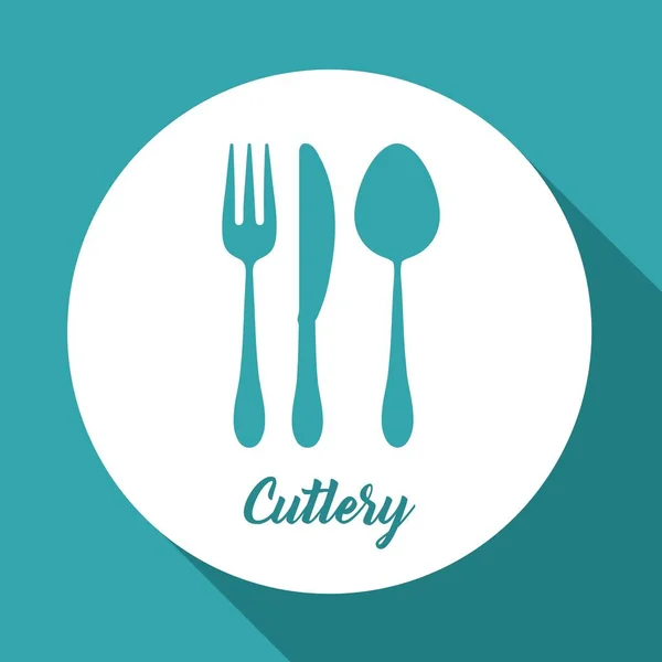 Cutlery symbol design — Stock Vector