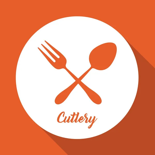 Cutlery symbol design — Stock Vector