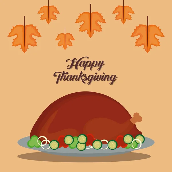 Happy Thanksgiving kártya — Stock Vector