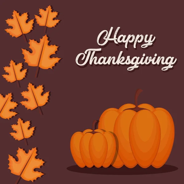 Happy thanksgiving kort — Stock vektor