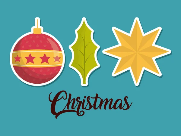 Feliz Navidad Diseño — Vector de stock