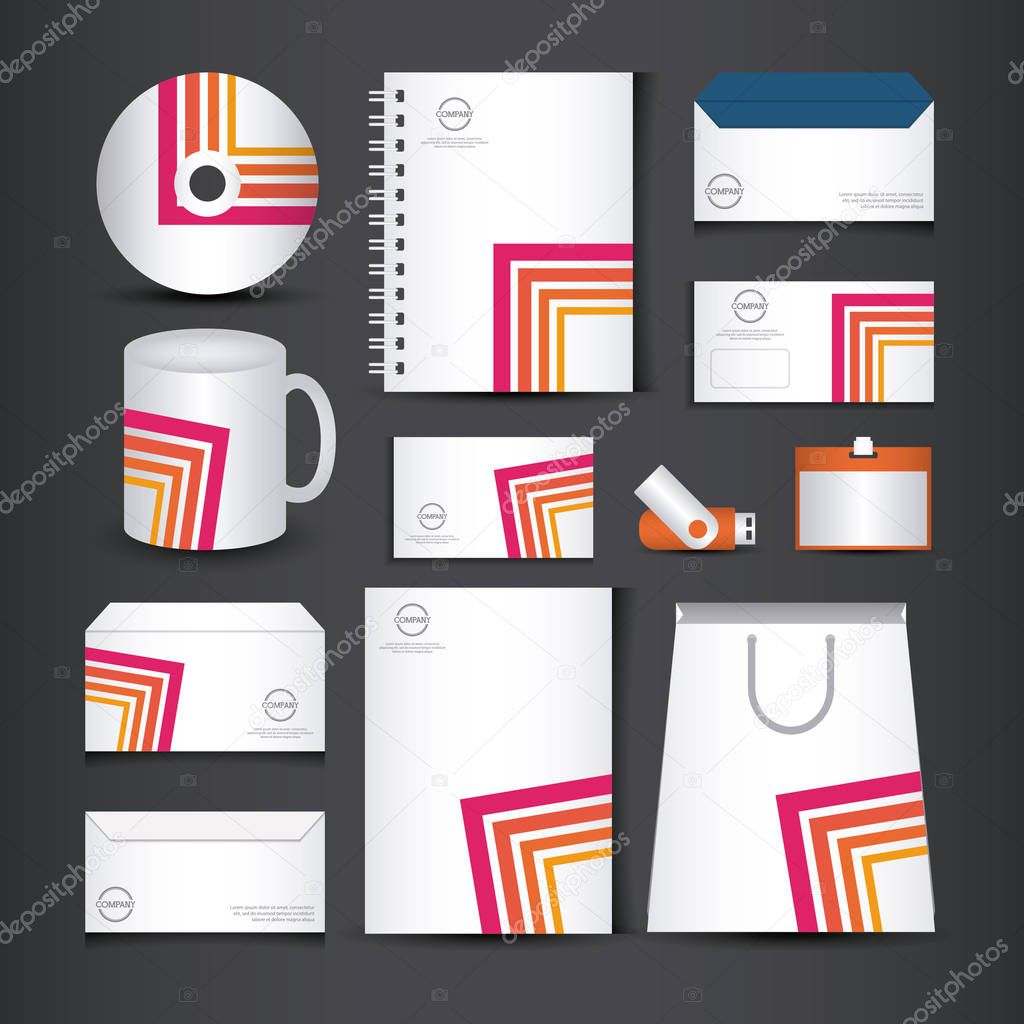 corporate identity branding template design