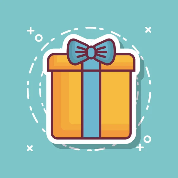 Icono de caja de regalo — Vector de stock